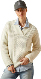 Produktbild von Ariat Arley Damen Pullover aus Wolle in Weiß Größe S