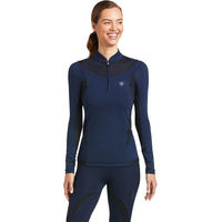 Produktbild von Ariat Ascent 1/4 Zip Baselayer Damen Navy Blau Grösse L