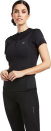 Ariat Ascent Crew SS Baselayer Damen Schwarz Größe XS – Bild 1 von 1