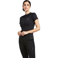Produktbild von Ariat Ascent Crew SS Baselayer Damen Schwarz Größe XS