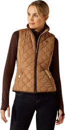 Produktbild von Ariat Ashley 2.0 Reitweste für Damen in Braun und Beige Größe L