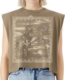 Produktbild von Ariat Bandana Rider Reitshirt für Damen in Braun und Beige Größe L