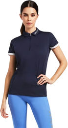 Ariat Bandera Polo Shirt für Damen in Navy Größe L – Bild 1 von 1