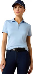 Produktbild von Ariat Bandera Reit-Poloshirt Damen mit 1/4 Reißverschluss Blau Größe M