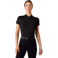 Produktbild von Ariat Bandera Reit-Poloshirt Damen mit 1/4 Reißverschluss Schwarz Größe M