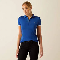 Produktbild von Ariat Bandera Team Reitshirt Damen 1/4 Zip Polo Blau