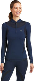 Ariat Baselayer Damen Ascent 1/4 Zip Navy S – Bild 1 von 1