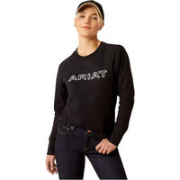 Produktbild von Ariat Benicia Team Fleece Sweatshirt Damen Schwarz Größe S