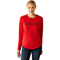Produktbild von Ariat Benicia Team Sweatshirt Damen aus Baumwolle Schwarz Rot XL