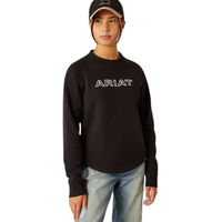 Produktbild von Ariat Benicia Team Sweatshirt für Kinder Schwarz XXL aus Baumwolle
