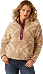 Produktbild von Ariat Berber Snap Front Fleece Pullover Damen Beige