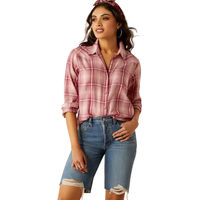 Produktbild von Ariat Billie Jean Reitshirt Damen aus Baumwolle Rot Bunt Größe S