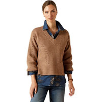 Produktbild von Ariat Blaydon Damen Pullover aus Wolle in Braun und Beige Größe M