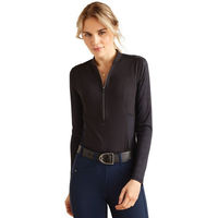 Produktbild von Ariat Breathe 1/4 Zip Baselayer Damen Schwarz Größe XL
