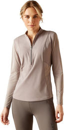 Ariat Breathe 1/4 Zip Baselayer Damen Zinc Größe XL – Bild 1 von 1