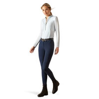 Produktbild von Ariat Breathe Damen Reitshirt Skyride mit 1/4 Reißverschluss Blau XXL