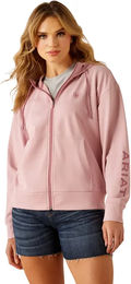Produktbild von Ariat Breeze Kapuzenjacke für Damen in Rosa Größe L aus Polyester