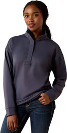Ariat Breeze Sweatshirt Damen 1/2 Zip mit Logo aus Polyester – Bild 1 von 5