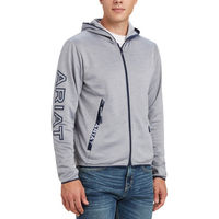 Produktbild von Ariat Byron Full Zip Hoodie Herren Heather Grey Größe M