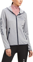 Ariat Byron Zip Hoodie Damen Heather Grey Größe M – Bild 1 von 1