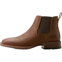 Produktbild von Ariat Chelsea Booker Western-Reitstiefel aus Leder für Herren in Braun mit quadratischer Spitze