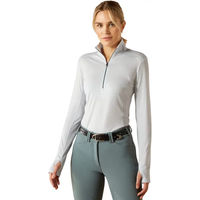 Produktbild von Ariat Cheviot Reitshirt Damen aus Wolle für den Winter in Blau Weiß Größe L