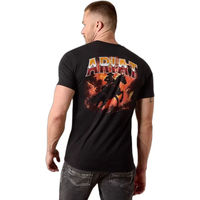 Produktbild von Ariat Country Rock T-Shirt für Herren in Schwarz Größe S
