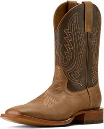 Ariat County Roads Cowboystiefel für Herren aus Leder in Braun mit breitem quadratischem Zehenbereich Größe 44.5 EU – Bild 1 von 6