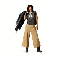 Produktbild von Ariat Dallas Cropped T-Shirt für Damen aus Baumwolle Grau