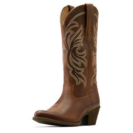ARIAT Damen Cowboystiefel Heritage J Toe Stretchfit aus Leder Braun – Bild 1 von 5