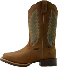 Ariat Damen Hybrid Rancher Westernstiefel aus Leder wasserdicht Winter Reitstiefel Braun Beige Größe 41.5 EU – Bild 1 von 6
