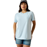 Produktbild von Ariat Damen Laguna Logo Reitshirt Nantucket Breeze Blau XL