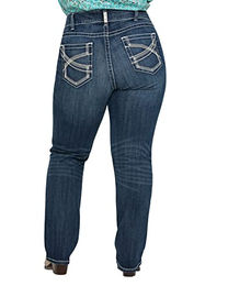 ARIAT Damen Mid Rise Straight Jeans Blau Größe 26 – Bild 1 von 6