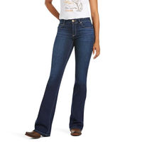 Produktbild von Ariat Damen Reithose Ultra Stretch Perfect Rise Katie Flare Jeans Maya Blau Baumwolle 27 Long