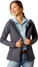 Ariat Damen Reitjacke Parodist aus Nylon in Blau Grau Größe M wasserabweisend – Bild 1 von 6