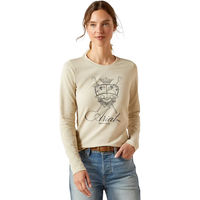 Produktbild von Ariat Damen Reitshirt aus Bio-Baumwolle in Beige Größe L
