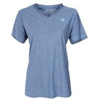 Produktbild von Ariat Damen Reitshirt Laguna Logo Kurzarm Coastal Fjord Blau Größe XS