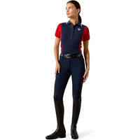 Produktbild von Ariat Damen Taryn Polo Reitshirt Navy und Rot Größe S