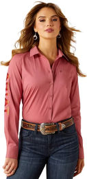 Produktbild von Ariat Damenhemd Team Kirby Stretch Rosa Größe S
