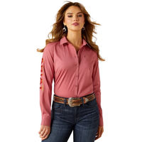 Produktbild von Ariat Damenhemd Team Kirby Stretch Rosa Größe S