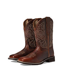 Ariat Delilah Reitstiefel Damen aus Leder in Braun mit Stickerei und quadratischem Zehenbereich Grösse 37.5 EU – Bild 1 von 6