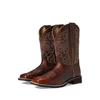 Produktbild von Ariat Delilah Reitstiefel Damen aus Leder in Braun mit Stickerei und quadratischem Zehenbereich Grösse 37.5 EU