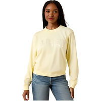 Produktbild von Ariat Essential Crew Sweatshirt für Damen aus Baumwolle Gelb Größe M