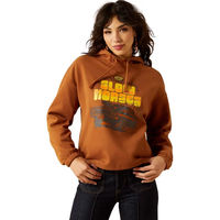 Produktbild von Ariat Essential Sendero Slow Horses Hoodie Damen Orange Braun Größe S