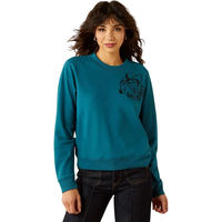Produktbild von Ariat Essential Sendero West is Best Sweatshirt Damen Blau Grösse L