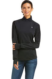 Ariat Facet Long Sleeve Damen Base Layer Top Schwarz XL – Bild 1 von 1
