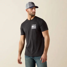 Produktbild von Ariat Freedom Reitshirt für Herren aus Baumwolle in Grau oder Schwarz Größe M