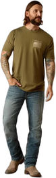 Produktbild von Ariat Freedom T-Shirt für Herren aus Baumwolle Grün XXL