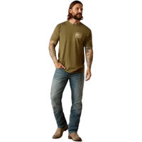 Produktbild von Ariat Freedom T-Shirt für Herren aus Baumwolle Grün XXL