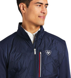 Ariat Fusion Insulated Funktionsjacke für Herren in Blau XL wasserabweisend aus Nylon – Bild 1 von 6